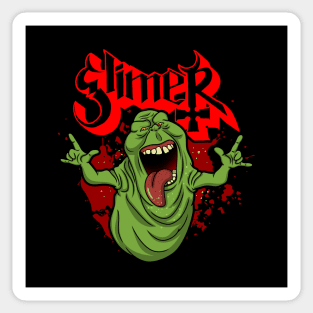 Slimy Ghost Funny 80's Buster Music Heavy Metal Band Logo Album Art Sticker